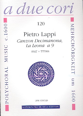 Vorderes Coverbild Canzon no.19 La Leona für gem Chor