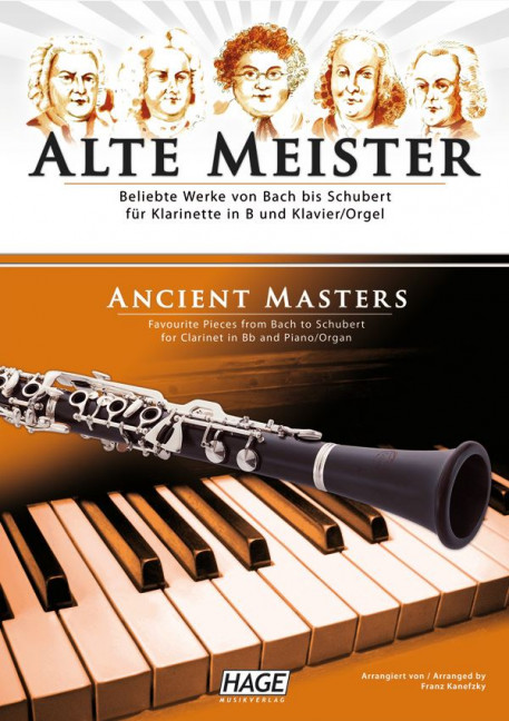 Vorderes Coverbild Alte Meister für Klarinette und Klavier (Orgel)