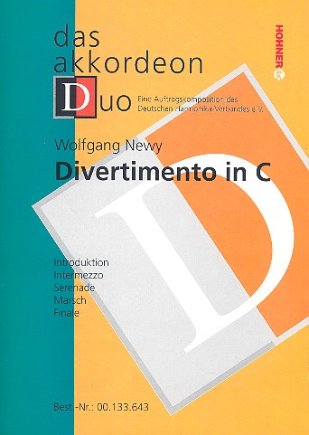 Vorderes Coverbild Divertimento in C