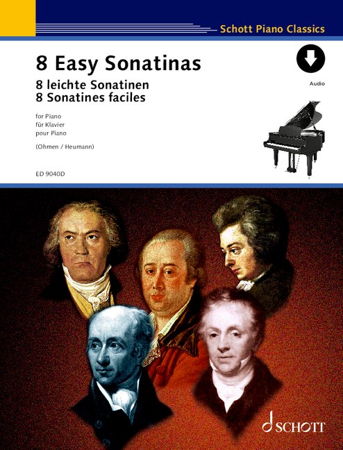 Vorderes Coverbild 8 leichte Sonatinen (+Online-Audio)