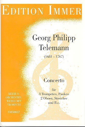 Vorderes Coverbild Concerto für 3 Trompeten, Pauken,