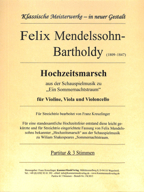 Vorderes Coverbild Hochzeitsmarsch