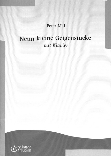 Vorderes Coverbild 9 kleine Geigenstücke mit Klavier