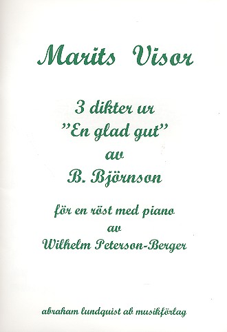 Vorderes Coverbild Marits Visor für Gesang und Klavier