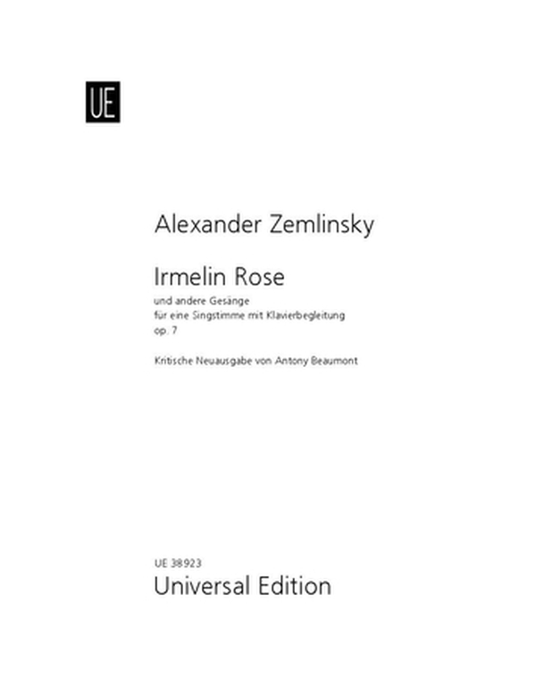 Vorderes Coverbild Irmelin Rose und andere Gesänge op. 7