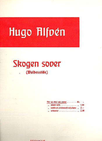 Vorderes Coverbild Skogen sover für Gesang und Klavier