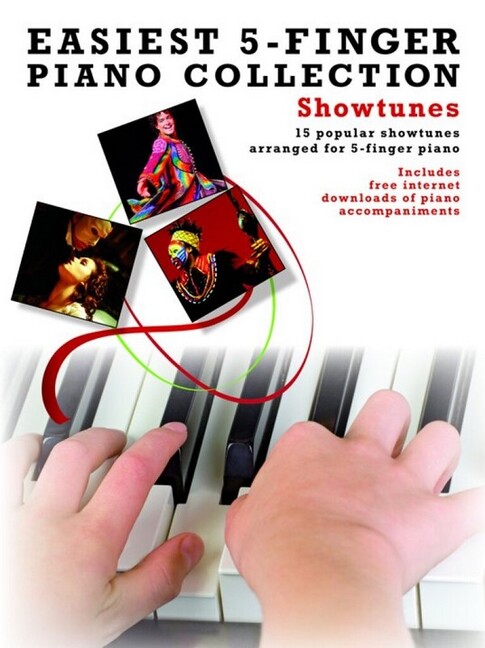 Vorderes Coverbild Showtunes: for 5-finger piano (with text)