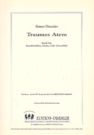Vorderes Coverbild Traumes Atem für Tenorblockflöte,
