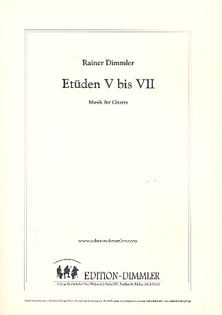 Vorderes Coverbild Etüden 5 bis 7