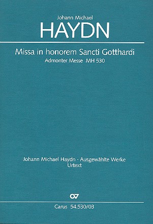 Vorderes Coverbild Missa in honorem Sancti Gotthardi für Soli,