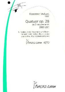 Vorderes Coverbild Quatour avec piano op.28