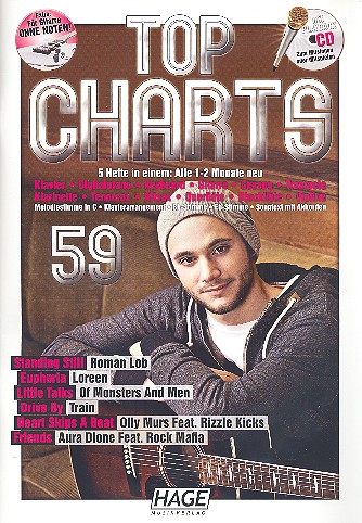 Vorderes Coverbild Top Charts 59 (+CD): für C-, B-, Es-Instrumente,