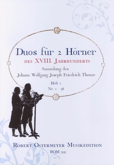 Vorderes Coverbild Duos für 2 Hörner des 18. Jahrhunderts Band 1 (Nr.1.38)