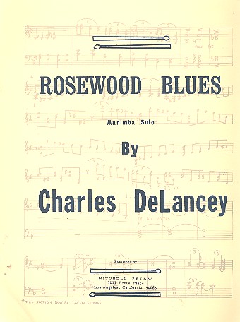 Vorderes Coverbild Rosewood Blues for marimba