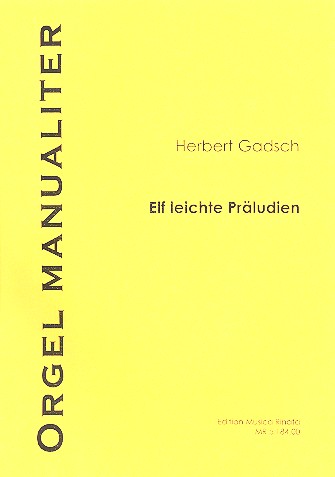 Vorderes Coverbild 11 leichte Präludien