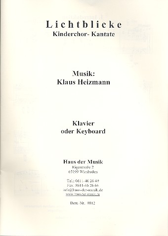 Vorderes Coverbild Lichtblicke Kinderchor-Kantate
