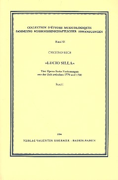 Vorderes Coverbild Lucio Silla Vier Opera-Seria-