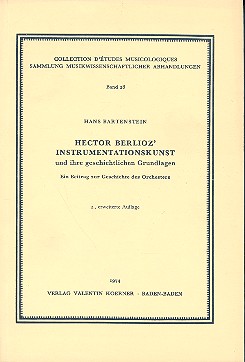 Vorderes Coverbild Hector Berlioz' instrumentationskunst