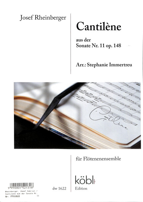 Vorderes Coverbild Cantilène aus der Sonate Nr.11 op.148