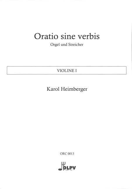Vorderes Coverbild Oratio sine verbis