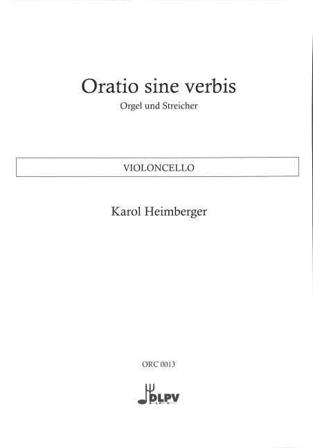 Vorderes Coverbild Oratio sine verbis