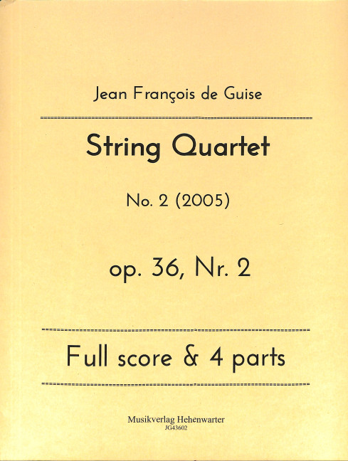 Vorderes Coverbild String Quartet op.36 Nr.2
