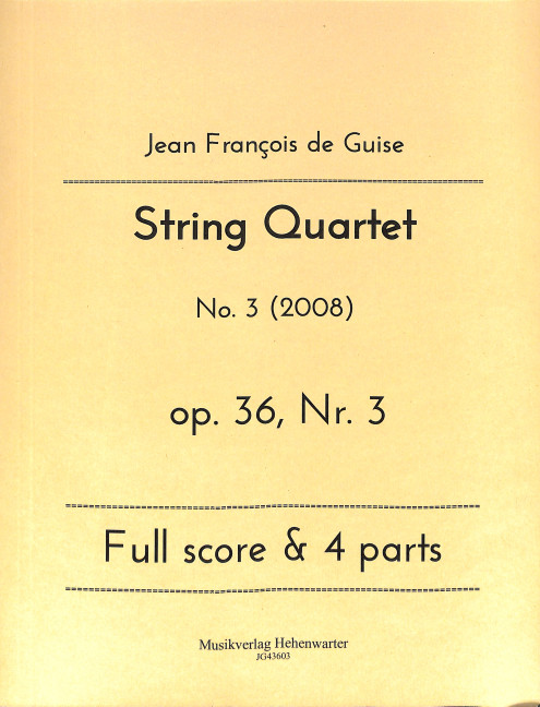 Vorderes Coverbild String Quartet op.36 Nr.3