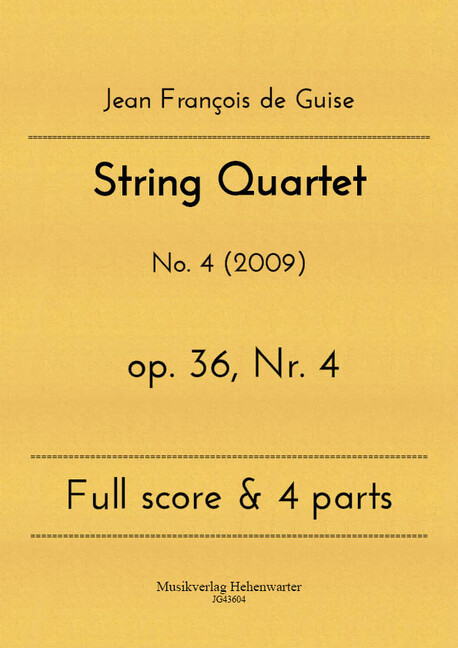 Vorderes Coverbild String Quartet op.36 Nr.4