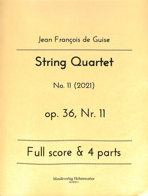 Vorderes Coverbild String Quartet op.36 Nr.11