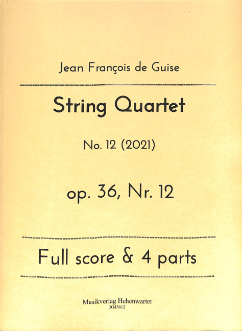 Vorderes Coverbild String Quartet op.36 Nr.12