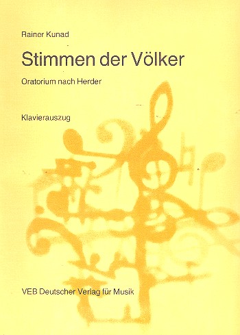 Vorderes Coverbild Stimmen der Völker - Oratorium nach Herder