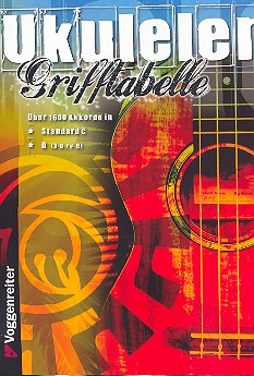 Vorderes Coverbild Grifftabelle Ukulele Über 1600 Akkorde