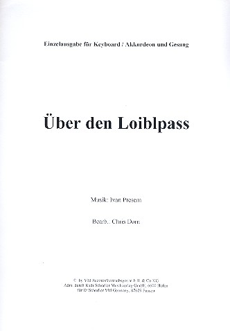 Vorderes Coverbild Über den Loiblpass
