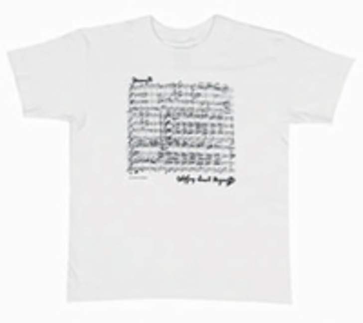 Vorderes Coverbild T-Shirt Mozart Größe S weiß