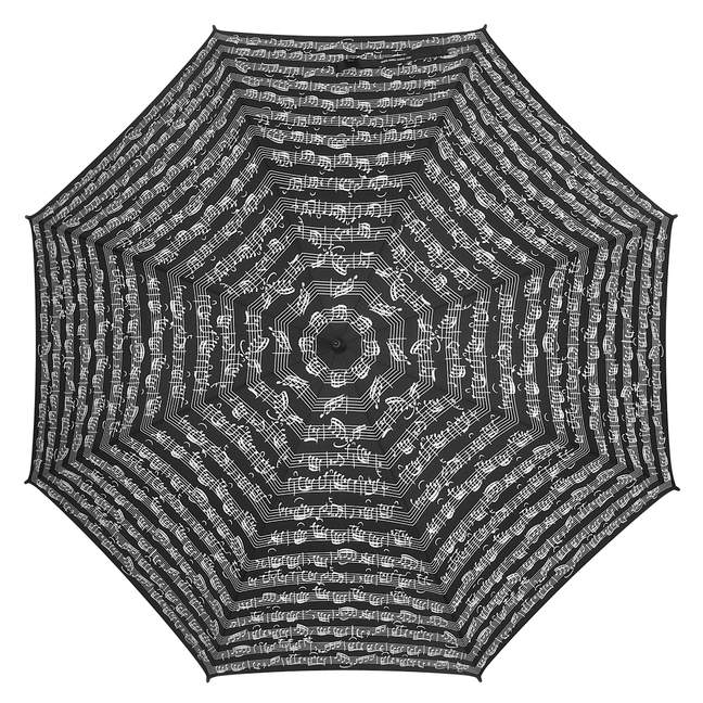 Vorderes Coverbild Regenschirm Noten schwarz (Stockschirm)