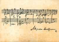 Vorderes Coverbild Postkarten Beethoven - Ode an die Freude
