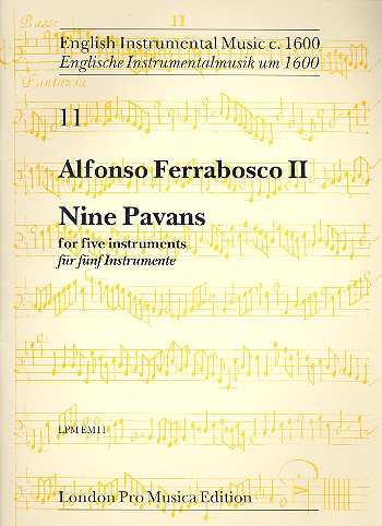 Vorderes Coverbild 9 Pavans für 5 Instrumente