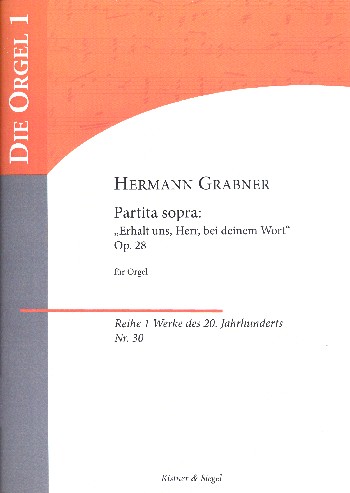 Vorderes Coverbild Partita sopra Erhalt uns Herr bei deinem Wort op.28