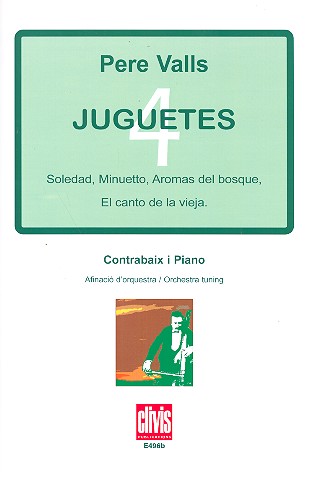Vorderes Coverbild 4 juguetes for double bass (orchestra tuning)