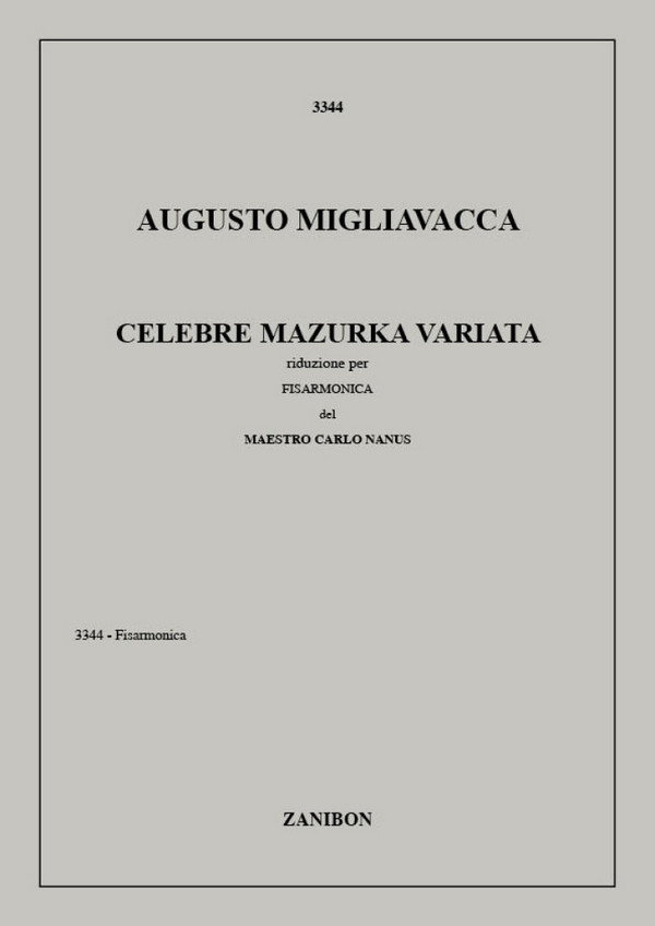 Vorderes Coverbild Celebre Mazurka variata