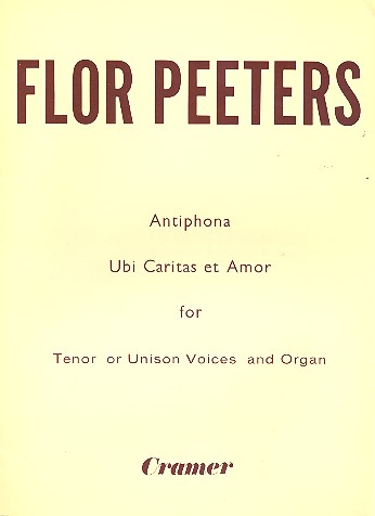 Vorderes Coverbild Ubi caritas et amor