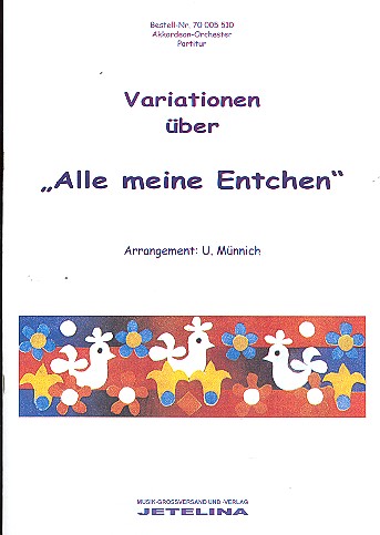 Vorderes Coverbild Variationen über 'Alle meine Entchen'