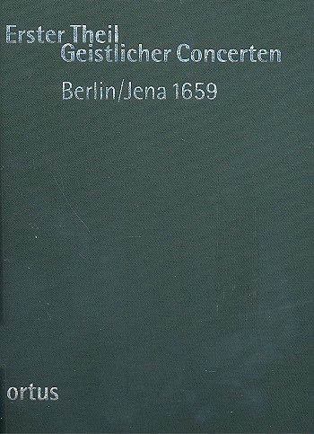Vorderes Coverbild Erster Theil Geistlicher Concerten