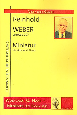 Vorderes Coverbild Miniatur WebWV227 für Viola und Klavier