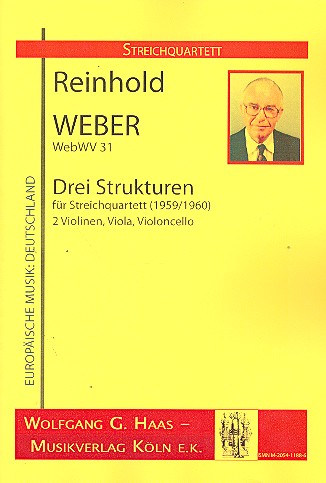 Vorderes Coverbild 3 Strukturen WebWV31 für Streichquartett