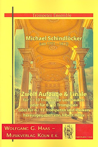 Vorderes Coverbild 12 Aufzüge und Finale für 5-12 Trompeten