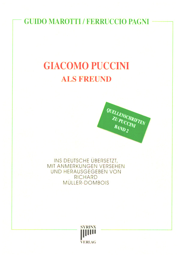Vorderes Coverbild Giacomo Puccini als Freund