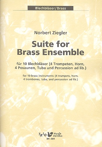 Vorderes Coverbild Suite für 4 Trompeten, Horn, 4 Posaunen
