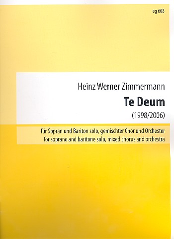 Vorderes Coverbild Te Deum (Neufassung 2006) für Sopran,