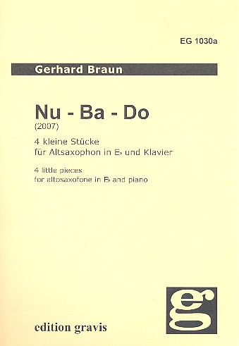 Vorderes Coverbild Nu-Ba-Do für Altsaxophon und Klavier